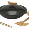 Spring Wokset ø 35 Cm Met Deksel Gietijzer Zwart -Thuiskeuken 1095 60824 1
