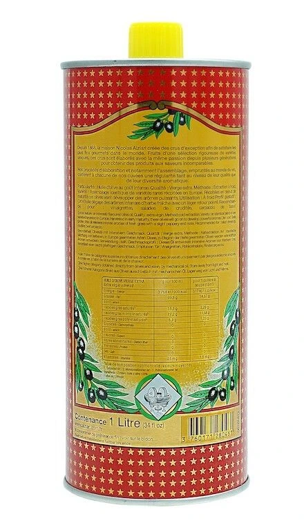 Nicolas Alziari Olijfolie Cuvée Pauline Blik 1 Liter 3 Nicolas Alziari Olijfolie Cuvée Pauline Blik 1 Liter - Image 2