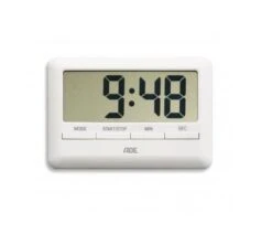 ADE Digitale Keukentimer Met Magneet Rechthoek 10,4 X 7 Cm Kunststof Wit