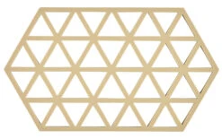 Zone Denmark Triangles Onderzetter 24 X 14 Cm Silicone Lichte Zandkleur