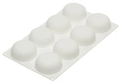 Silikomart Professional Bakvorm Stone ø 6,5 Cm Silicone Wit