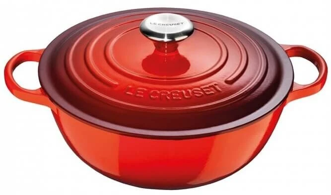 Le Creuset Wok-braadpan 7 Liter ø 32 Cm Gietijzer Kersrood 3 Le Creuset Wok-braadpan 7 Liter ø 32 Cm Gietijzer Kersrood