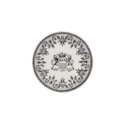 Gien Les Dépareillées Blason Onderzetter 12,8 Cm Keramiek Crème-zwart