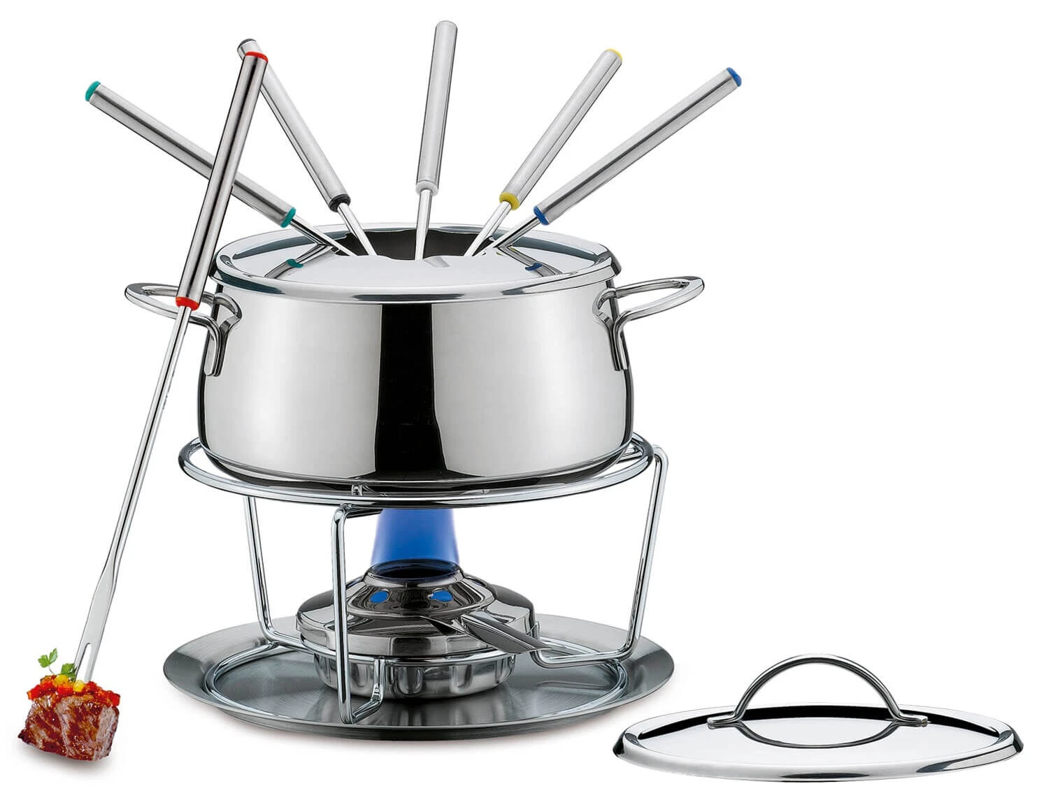 Spring Swiss Eco Fondueset 18 Cm Rvs 3 Spring Swiss Eco Fondueset 18 Cm Rvs