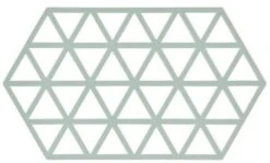 Zone Denmark Triangles Onderzetter 24 X 14 Cm Silicone Blauw