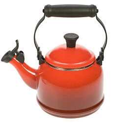 Le Creuset Demi Fluitketel 1,1 Liter Staal Kersrood