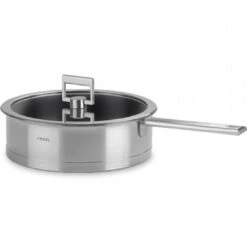 Cristel Strate Fixed Sauteerpan Met Anti-aanbaklaag En Glasdeksel ø 24 Cm Rvs