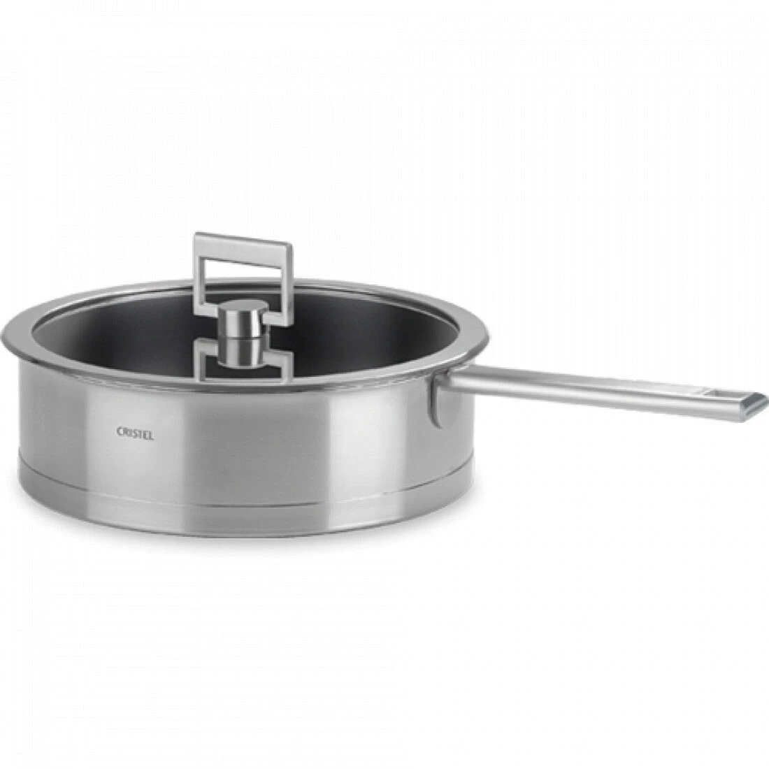 Cristel Strate Fixed Sauteerpan Met Anti-aanbaklaag En Glasdeksel ø 24 Cm Rvs 3 Cristel Strate Fixed Sauteerpan Met Anti-aanbaklaag En Glasdeksel ø 24 Cm Rvs