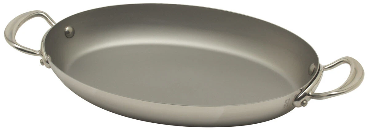 Mauviel M'Cook Serveerpan Ovaal ø 35 Cm Rvs Lichte Greep 3 Mauviel M'Cook Serveerpan Ovaal ø 35 Cm Rvs Lichte Greep