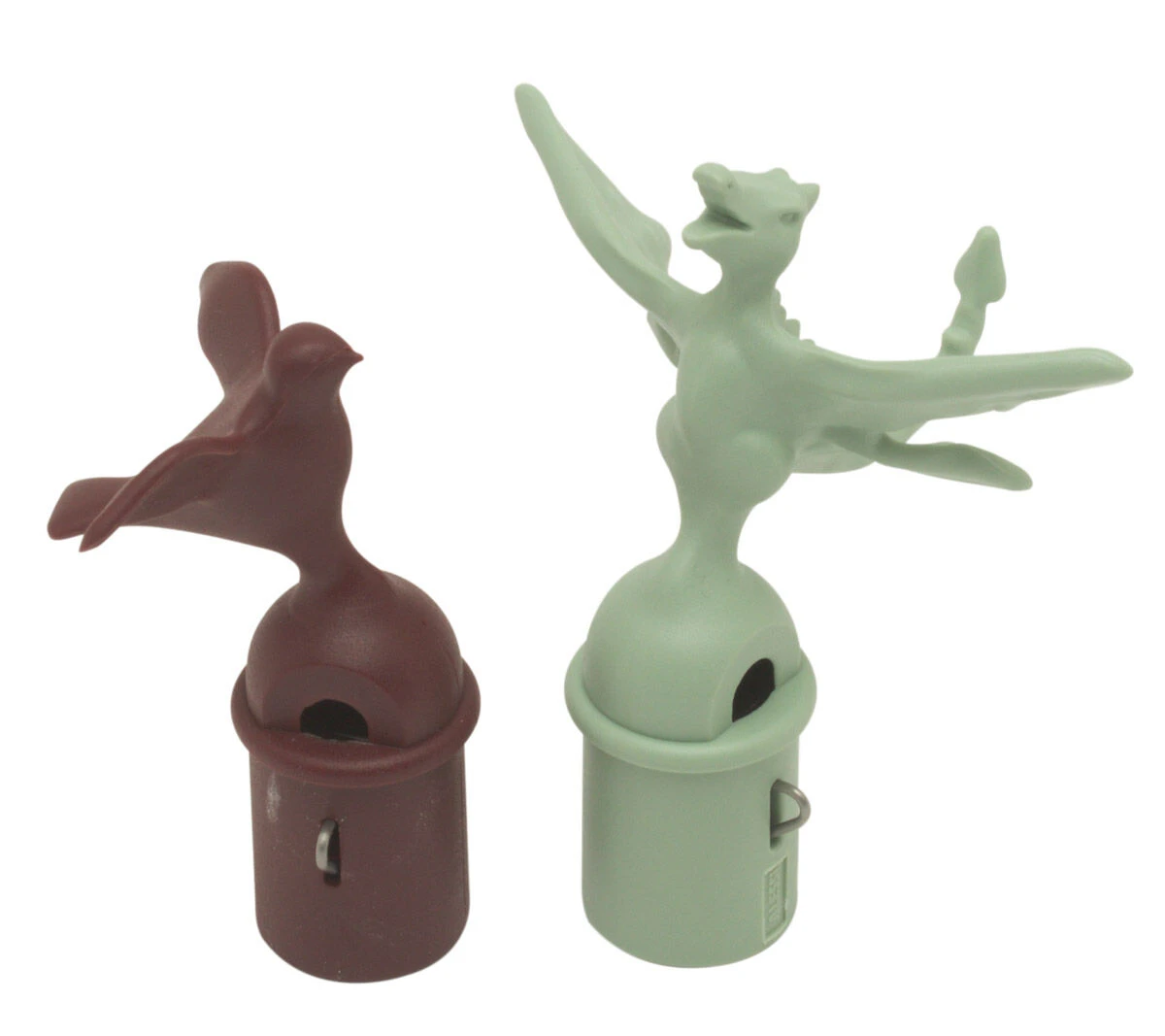 Alessi Fluitje Voor Fluitketel Draak En Vogel Groen-rood 3 Alessi Fluitje Voor Fluitketel Draak En Vogel Groen-rood