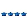 Le Creuset Minipan ø 10 Cm Aardewerk Azure 4 Stuks -Thuiskeuken 79212102200100