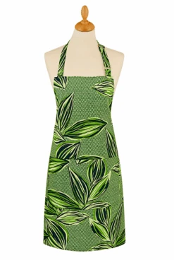 Ulster Weavers Geo Leaves Schort Katoen Groen