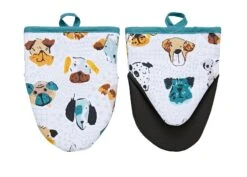 Ulster Weavers Mutley Crew Kleine Ovenwant Katoen Blauw 2 Stuks