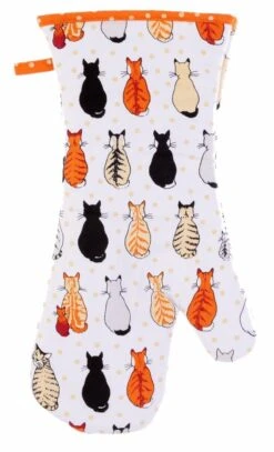 Ulster Weavers Cats In Waiting Ovenwant Katoen Oranje