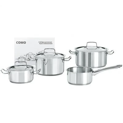 Oldenhof Como Pannenset Rvs Deksel 4-delig 3 Oldenhof Como Pannenset Rvs Deksel 4-delig
