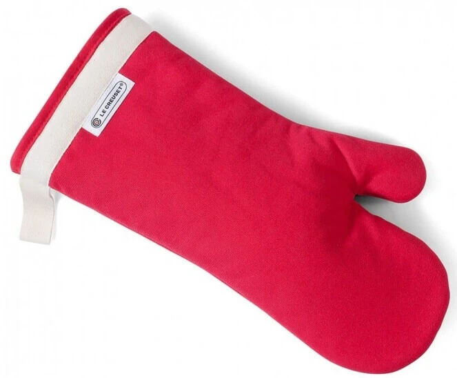 Le Creuset Ovenwant 35 X 18 Cm Katoen Kersrood 3 Le Creuset Ovenwant 35 X 18 Cm Katoen Kersrood