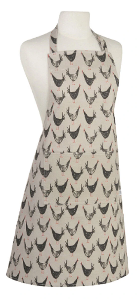 Now Designs Chicken Scratch Schort 85 X 70 Cm Katoen Grijs 3 Now Designs Chicken Scratch Schort 85 X 70 Cm Katoen Grijs