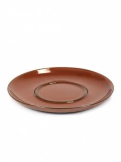 Serax Terres De Rêves Schotel Voor Koffiekop 6 Cm ø 13,5 Cm H 1,2 Cm Rust
