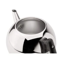 Bredemeijer Duet Bella Ronde Theepot 1,2 L Rvs/zwart -Thuiskeuken bredemeijer bredemeijer duet bella ronde theepot 1 3 1