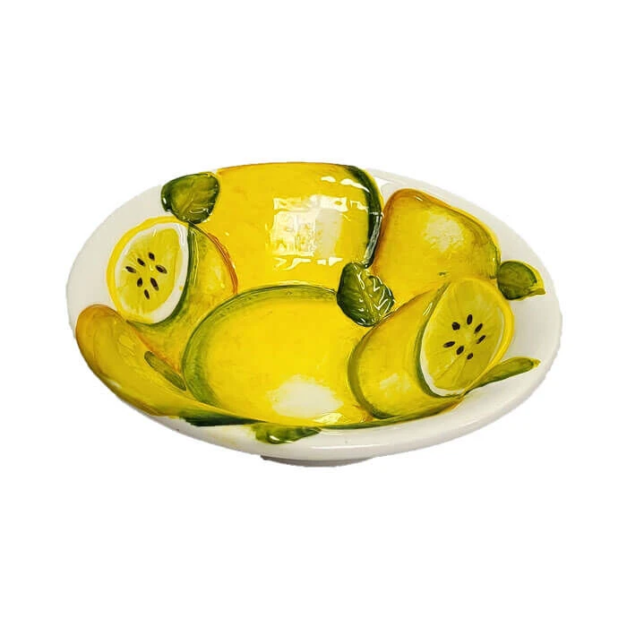 Oldenhof Ronde Schaal Met Citroenen ø 16 Cm Aardewerk Wit 3 Oldenhof Ronde Schaal Met Citroenen ø 16 Cm Aardewerk Wit