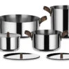 Alessi Edo Pannenset Rvs 7-delig -Thuiskeuken edo pannenset