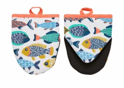 Ulster Weavers Aquarium Kleine Ovenwant Katoen Oranje 2 Stuks