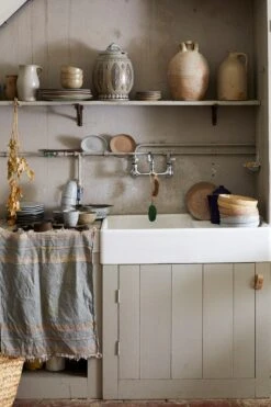 HK Living ACE7032 Gradient Kom ø 13 Cm Aardewerk Crèmekleurig 4 Stuks -Thuiskeuken lr pi18 01 2