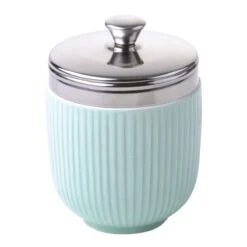 Oldenhof Fluted Eipocheerder ø 6,5 Cm Porselein Groen