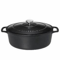 Chasseur Braadpan Ovaal 5 Liter ø 29 Cm Gietijzer Mat Zwart