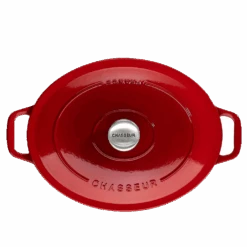Chasseur Braadpan Ovaal 5 Liter ø 29 Cm Gietijzer Rood -Thuiskeuken oval casserole rubis01