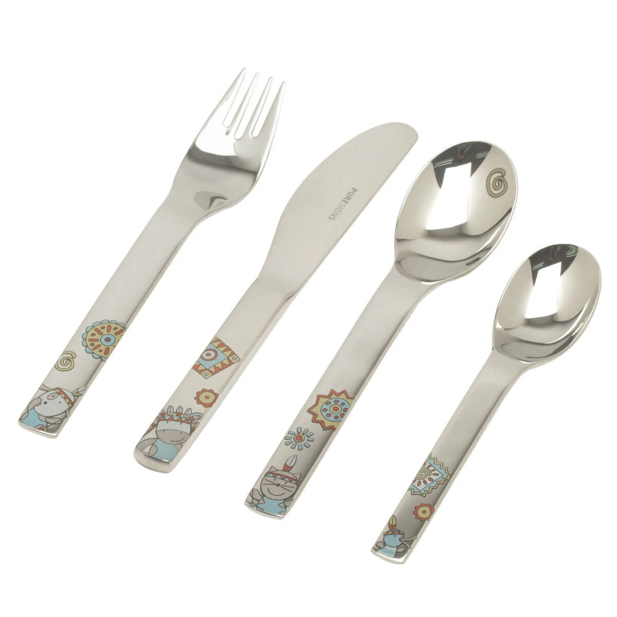 Puresigns One Moema Kinderbestek Rvs 4-delig 3 Puresigns One Moema Kinderbestek Rvs 4-delig