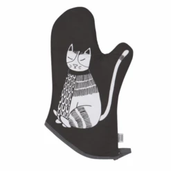 Now Designs Purr Party Ovenwant 30 X 13 Cm Zwart Wit