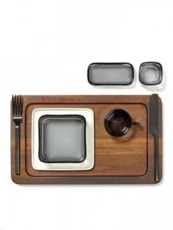 Serax HEII Marcel Wolterinck Dienblad 25 X 16 Cm H 2 Cm Hout Donkerbruin -Thuiskeuken serax heii by marcel wolterinck3 1