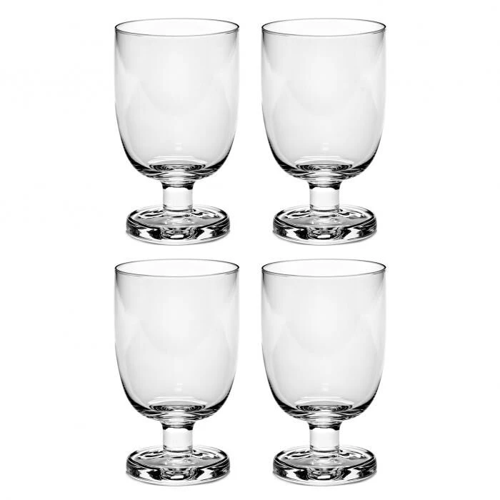 Serax Passe-Partout Glas Op Lage Dikke Voet 350 Ml ø 8,3 Cm H 13,5 Cm Glas 4-delig