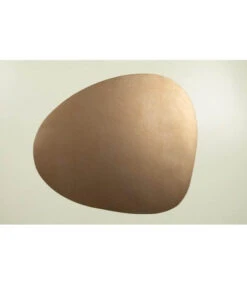 Finesse Skin Natur Pebble Placemat 40 X 46 Cm Leer Copper