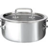 Spring Brigade Braadpan Met Glasdeksel ø 20 Cm Rvs 1 Spring Brigade Braadpan Met Glasdeksel ø 20 Cm Rvs -Thuiskeuken spring brigade kookpan laag met deksel 20 cm