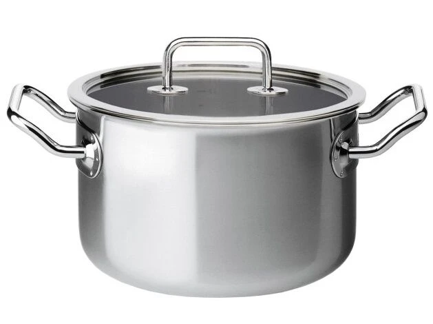 Spring Brigade Kookpan Met Glasdeksel ø 20 Cm Rvs 3 Spring Brigade Kookpan Met Glasdeksel ø 20 Cm Rvs