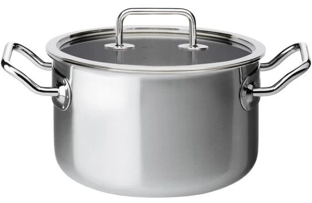 Spring Brigade Kookpan Met Glasdeksel ø 24 Cm Rvs 3 Spring Brigade Kookpan Met Glasdeksel ø 24 Cm Rvs