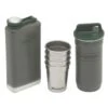 Stanley Adventure Shotglazen En Heupflacon Set Rvs Groen 6-delig -Thuiskeuken stanley adventure happy hour system cocktailshaker rvs blauw 1