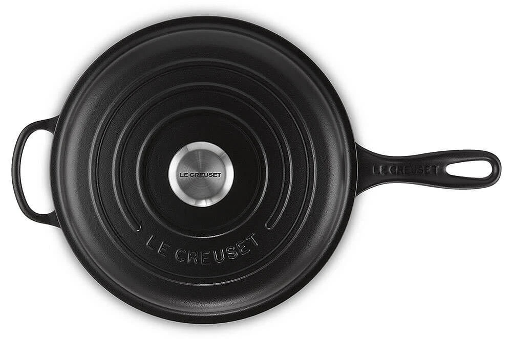 Le Creuset Signature Cassadou Braadpan ø 26 Cm Gietijzer Mat Zwart 6 Le Creuset Signature Cassadou Braadpan ø 26 Cm Gietijzer Mat Zwart - Afbeelding 4