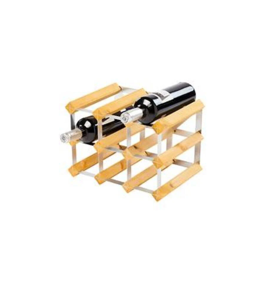 Traditional Wine Rack Co. Wijnrek Voor 9 Flessen Licht Eikenhout 3 Traditional Wine Rack Co. Wijnrek Voor 9 Flessen Licht Eikenhout
