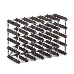 Traditional Wine Rack Co. Wijnrek Voor 30 Flessen 61,2 X 42 Cm Verbrande Eik Bruin
